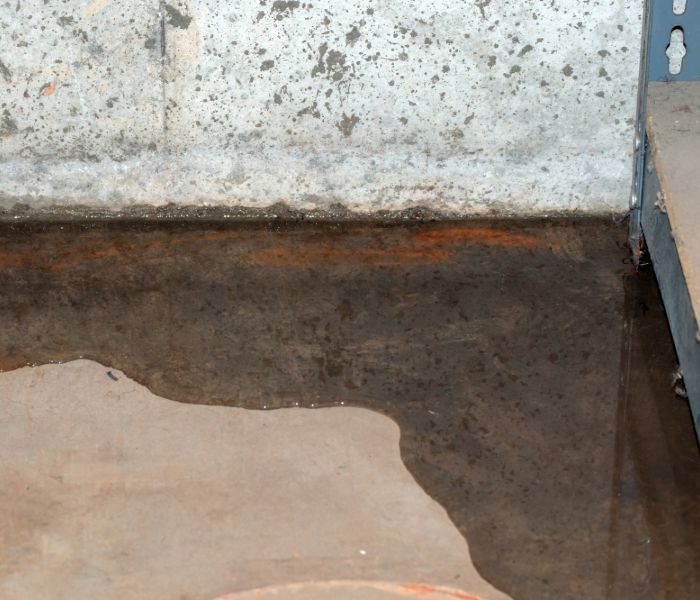 basement leak goshen